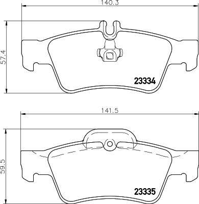 DON PCP1003 - Тормозные колодки, дисковые, комплект unicars.by