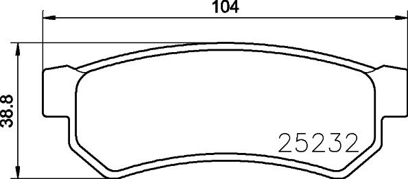 DON PCP1085 - Тормозные колодки, дисковые, комплект unicars.by