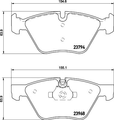 DON PCP1039 - Тормозные колодки, дисковые, комплект unicars.by