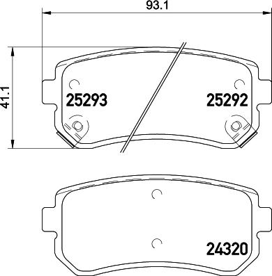 Magneti Marelli PF0872 - Тормозные колодки, дисковые, комплект unicars.by