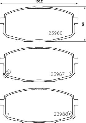 DON PCP1078 - Тормозные колодки, дисковые, комплект unicars.by