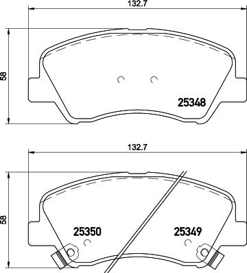 DON PCP1073 - Тормозные колодки, дисковые, комплект unicars.by