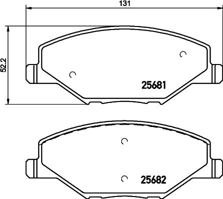 DON PCP1156 - Тормозные колодки, дисковые, комплект unicars.by