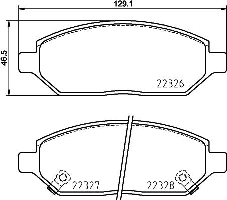 DON PCP1891 - Тормозные колодки, дисковые, комплект unicars.by