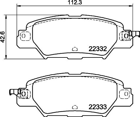 DON PCP1893 - Тормозные колодки, дисковые, комплект unicars.by