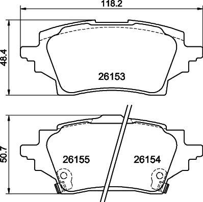 DON PCP1819 - Тормозные колодки, дисковые, комплект unicars.by