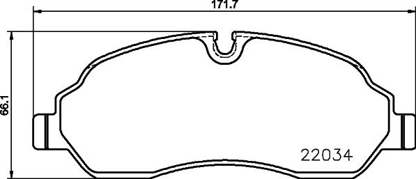 DON PCP1870 - Тормозные колодки, дисковые, комплект unicars.by