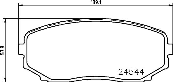 DON PCP1359 - Тормозные колодки, дисковые, комплект unicars.by