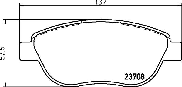 DON PCP1350 - Тормозные колодки, дисковые, комплект unicars.by