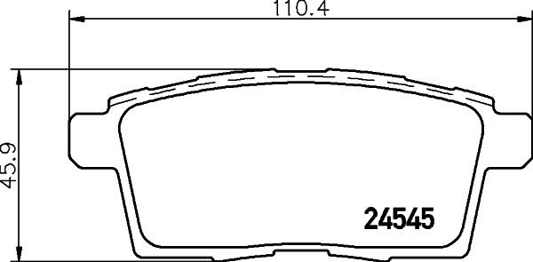 DON PCP1360 - Тормозные колодки, дисковые, комплект unicars.by