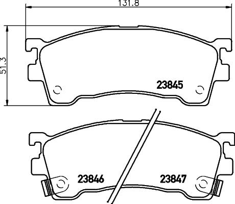 DON PCP1306 - Тормозные колодки, дисковые, комплект unicars.by