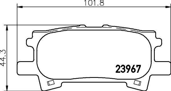 DON PCP1298 - Тормозные колодки, дисковые, комплект unicars.by