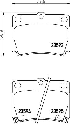 DON PCP1292 - Тормозные колодки, дисковые, комплект unicars.by