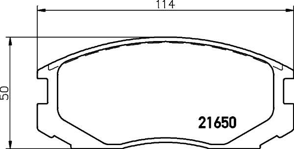 DON PCP1257 - Тормозные колодки, дисковые, комплект unicars.by