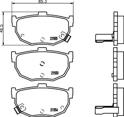 DON PCP1203 - Тормозные колодки, дисковые, комплект unicars.by