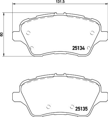 DON PCP1219 - Тормозные колодки, дисковые, комплект unicars.by