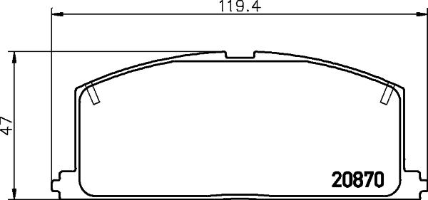 DON PCP1285 - Тормозные колодки, дисковые, комплект unicars.by