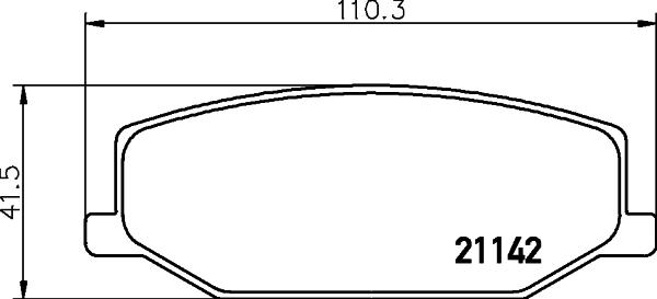 DON PCP1274 - Тормозные колодки, дисковые, комплект unicars.by