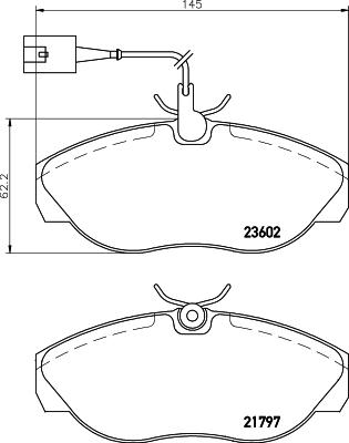 DON PCP1703 - Тормозные колодки, дисковые, комплект unicars.by