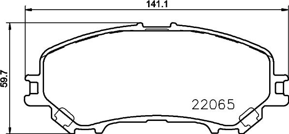 DON PCP2220 - Тормозные колодки, дисковые, комплект unicars.by