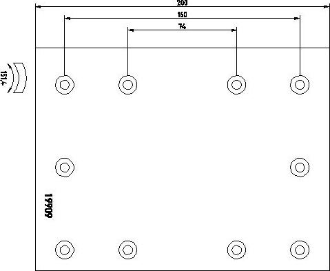 DON RW21221S7100 - Комплект тормозных башмаков, барабанные тормоза unicars.by