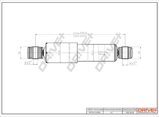 Dr!ve+ DP1610.10.0091 - Амортизатор unicars.by