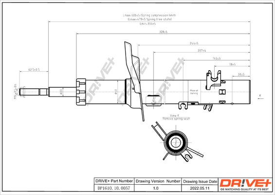 Dr!ve+ DP1610.10.0057 - Амортизатор unicars.by