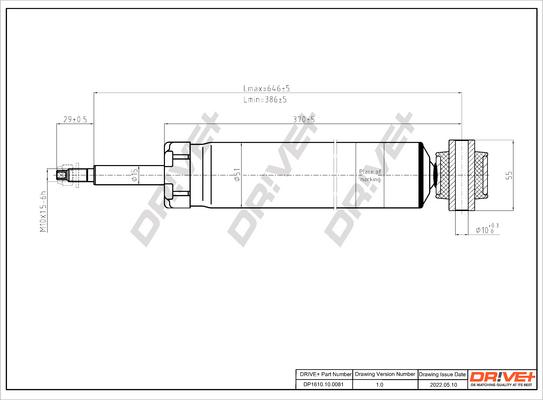 Dr!ve+ DP1610.10.0081 - Амортизатор unicars.by