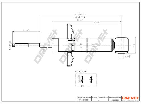 Dr!ve+ DP1610.10.0088 - Амортизатор unicars.by