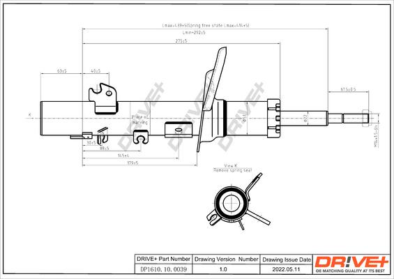 Dr!ve+ DP1610.10.0039 - Амортизатор unicars.by