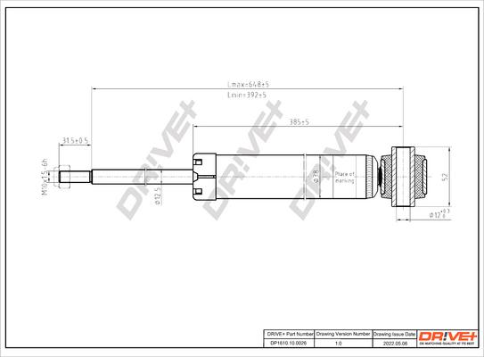 Dr!ve+ DP1610.10.0026 - Амортизатор unicars.by