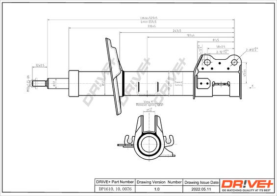 Dr!ve+ DP1610.10.0076 - Амортизатор unicars.by