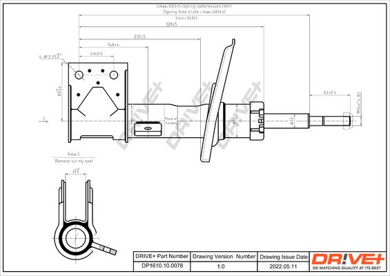 Dr!ve+ DP1610.10.0078 - Амортизатор unicars.by