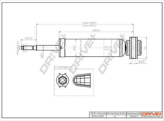 Dr!ve+ DP1610.10.0073 - Амортизатор unicars.by