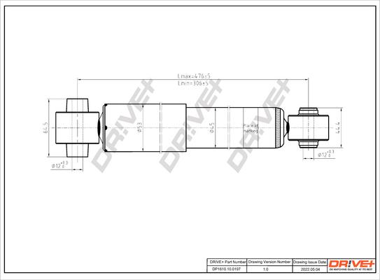 Dr!ve+ DP1610.10.0197 - Амортизатор unicars.by