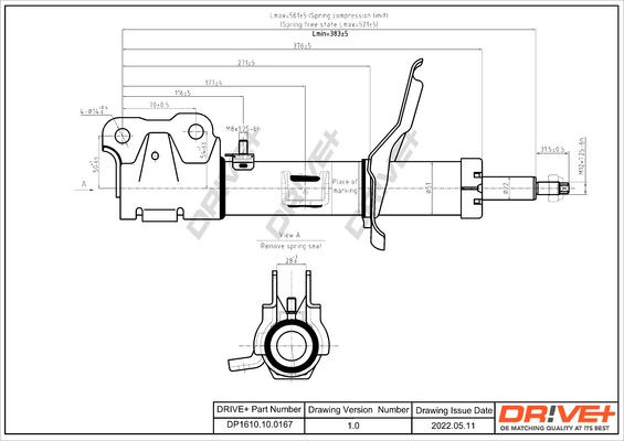 Dr!ve+ DP1610.10.0167 - Амортизатор unicars.by