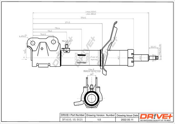 Dr!ve+ DP1610.10.0121 - Амортизатор unicars.by