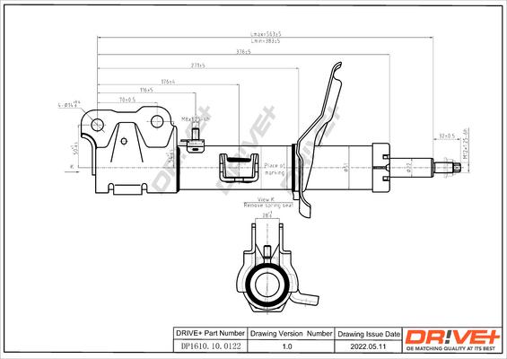 Dr!ve+ DP1610.10.0122 - Амортизатор unicars.by