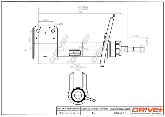 Dr!ve+ DP1610.10.0212 - Амортизатор unicars.by