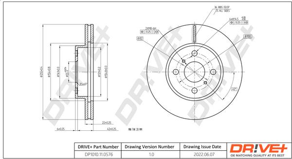 Dr!ve+ DP1010.11.0576 - Тормозной диск unicars.by