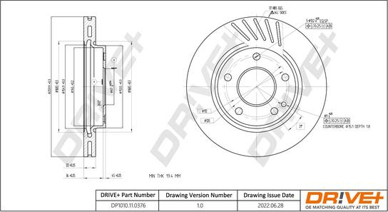 Dr!ve+ DP1010.11.0376 - Тормозной диск unicars.by