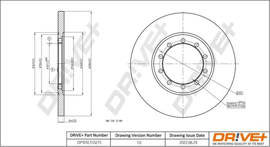 Dr!ve+ DP1010.11.0275 - Тормозной диск unicars.by