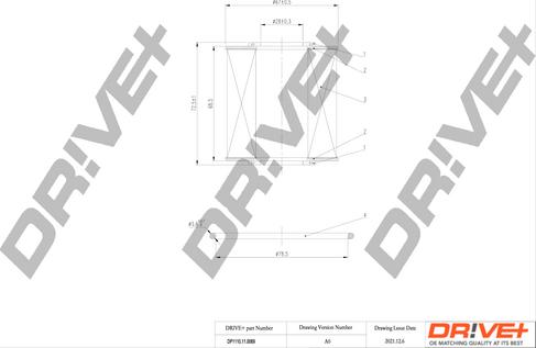 Dr!ve+ DP1110.11.0069 - Масляный фильтр unicars.by