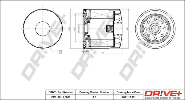 Dr!ve+ DP1110.11.0006 - Масляный фильтр unicars.by