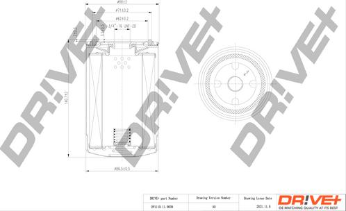 Dr!ve+ DP1110.11.0039 - Масляный фильтр unicars.by