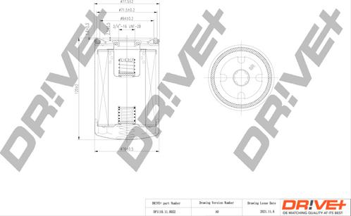 Dr!ve+ DP1110.11.0022 - Масляный фильтр unicars.by