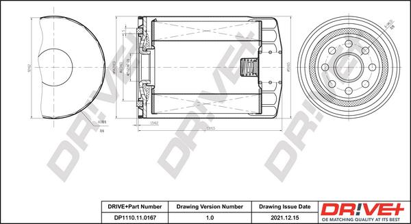 Dr!ve+ DP1110.11.0167 - Масляный фильтр unicars.by