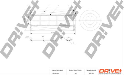 Dr!ve+ DP1110.11.0121 - Масляный фильтр unicars.by