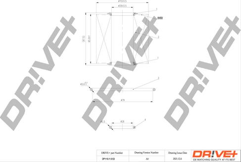 Dr!ve+ DP1110.11.0123 - Масляный фильтр unicars.by