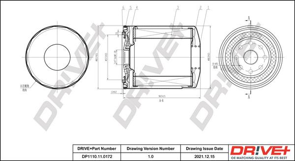 Dr!ve+ DP1110.11.0172 - Масляный фильтр unicars.by